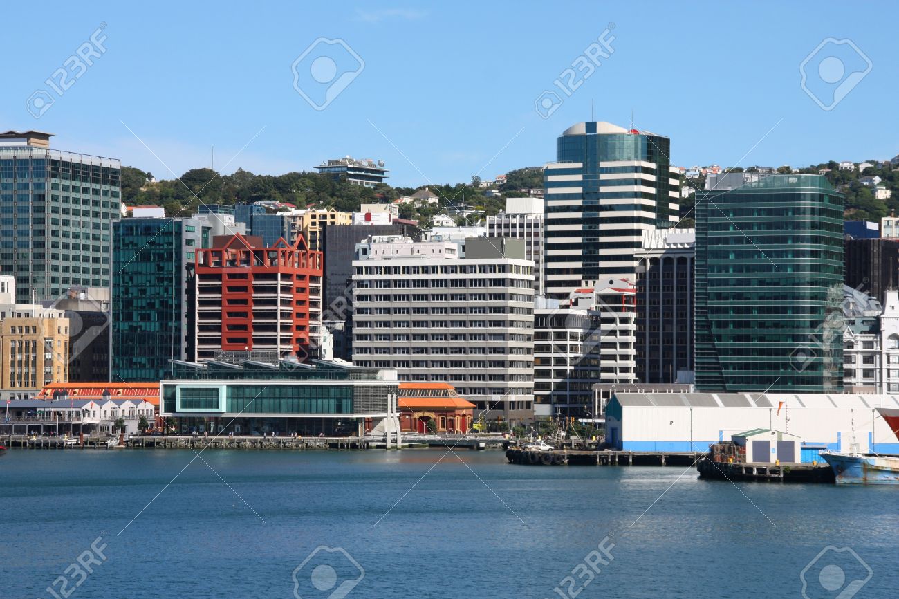 Modern Architecture New Zealand wellington, new zealand - skyscraper city skyline. modern Modern Architecture New Zealand wellington, new zealand - skyscraper city skyline. modern