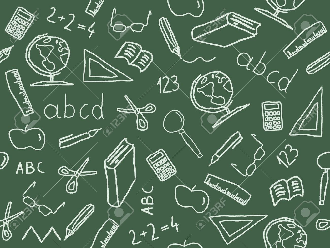 seamless pattern with school object icon and symbols education educational background