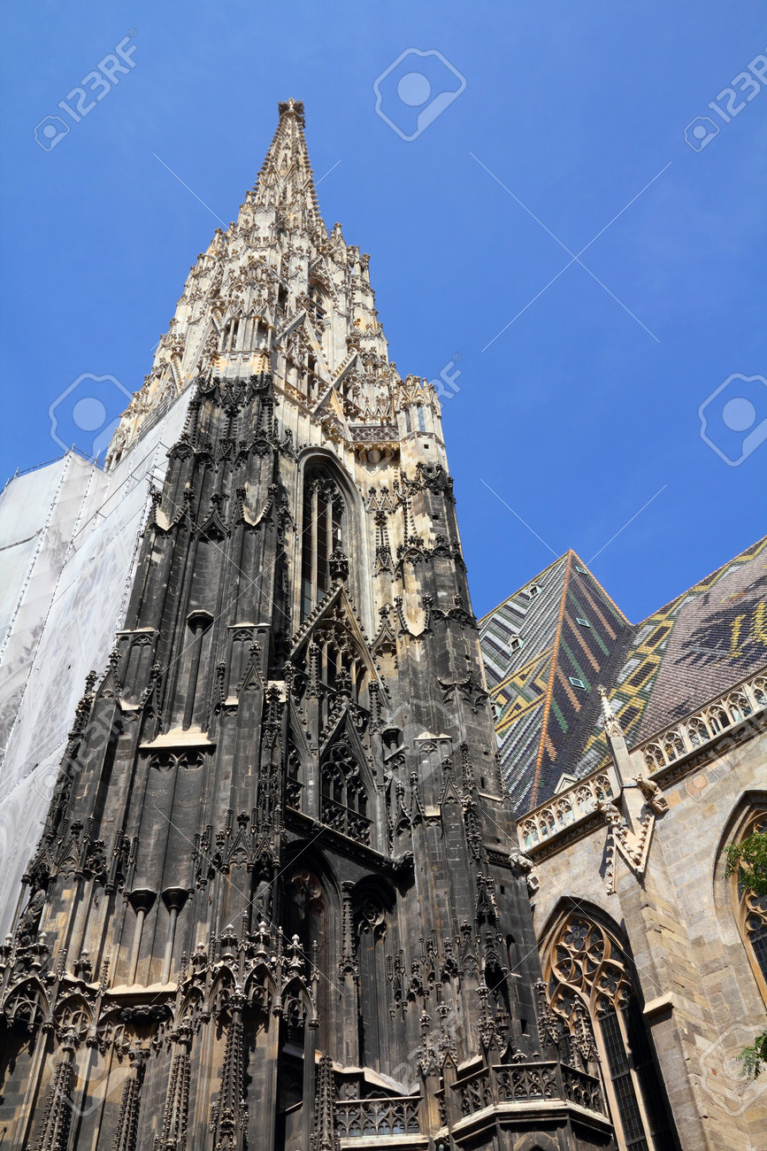 ウィーン オーストリア 有名なシュテファン大聖堂 聖シュテファン大聖堂 旧市街は ユネスコの世界遺産です の写真素材 画像素材 Image