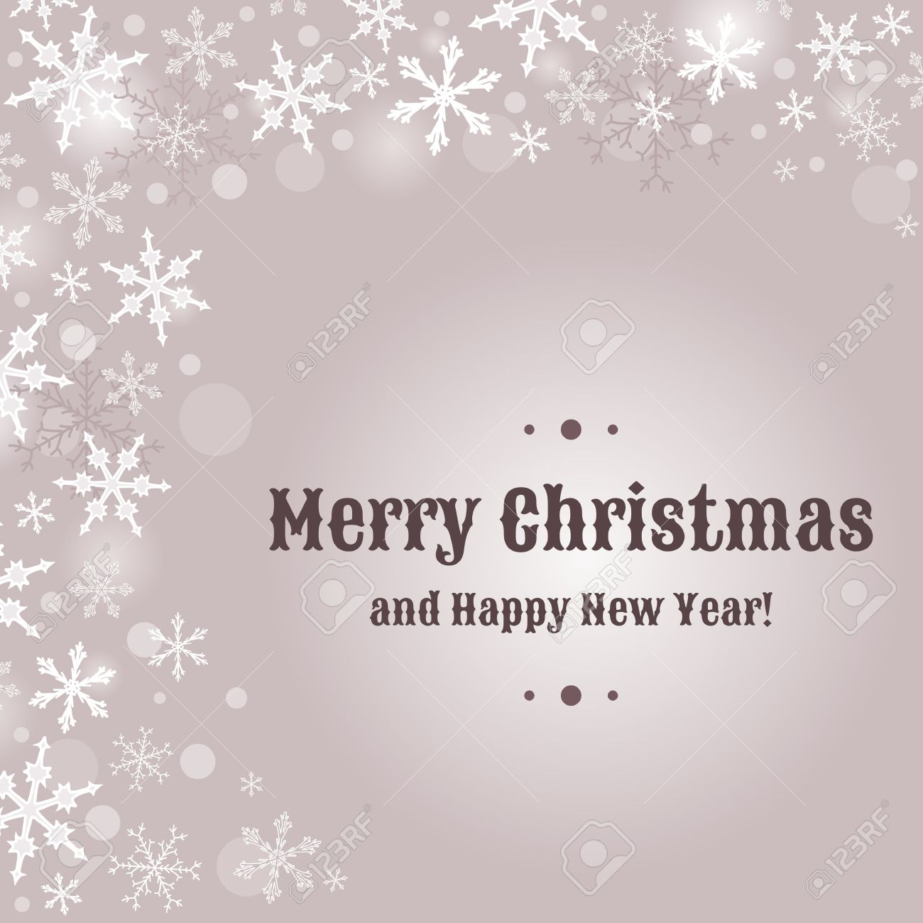 merry christmas card design with snow flakes sample text copyspace free sample christmas cards