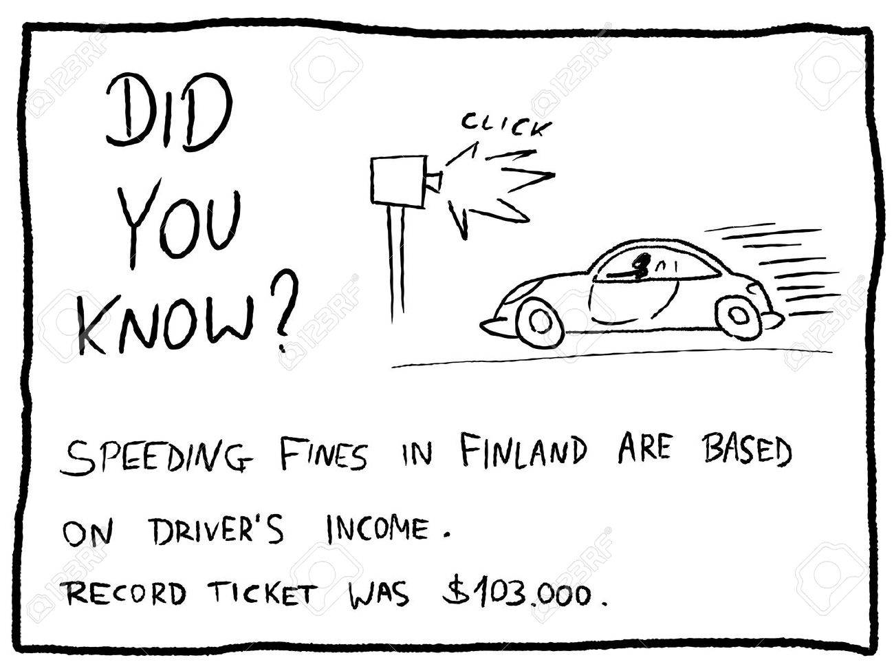 Fun fact trivia - useful doodle cartoon illustration usable as a webcomic or for funny section of a newspaper. - 44185377 Fun fact trivia - useful doodle cartoon illustration usable as a webcomic or for funny section of a newspaper. - 44185377