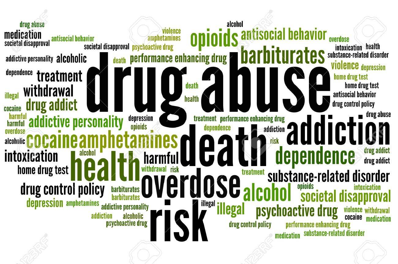 Drug abuse problem issues and concepts word cloud illustration. Word collage concept. - 45045361 Drug abuse problem issues and concepts word cloud illustration. Word collage concept. - 45045361