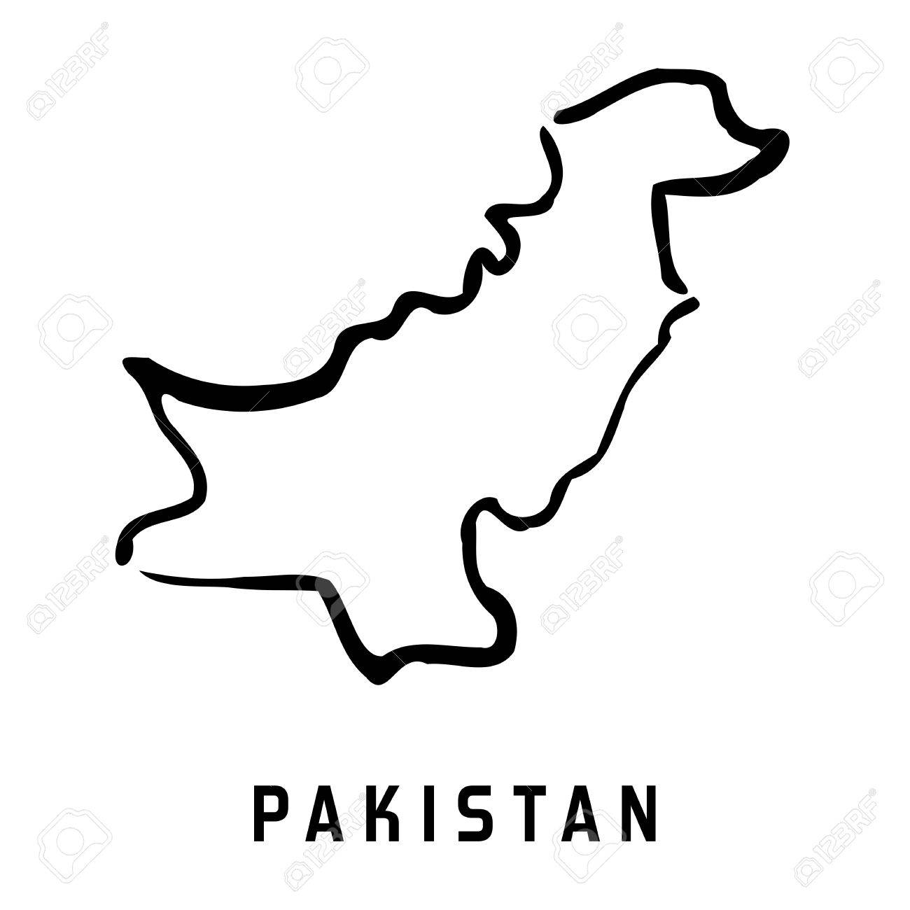 pakistan simple map outline smooth simplified country shape map vector stock vector 74561596 - Simple Outline Pictures pakistan simple map outline smooth simplified country shape map vector stock vector 74561596 - Simple Outline Pictures