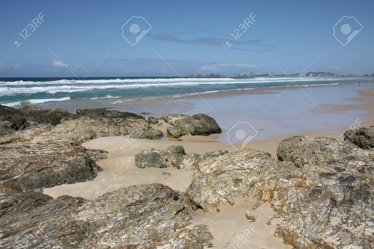 オーストラリア ゴールドコーストのサーファーズパラダイスで太平洋沿岸の風景です の写真素材 画像素材 Image