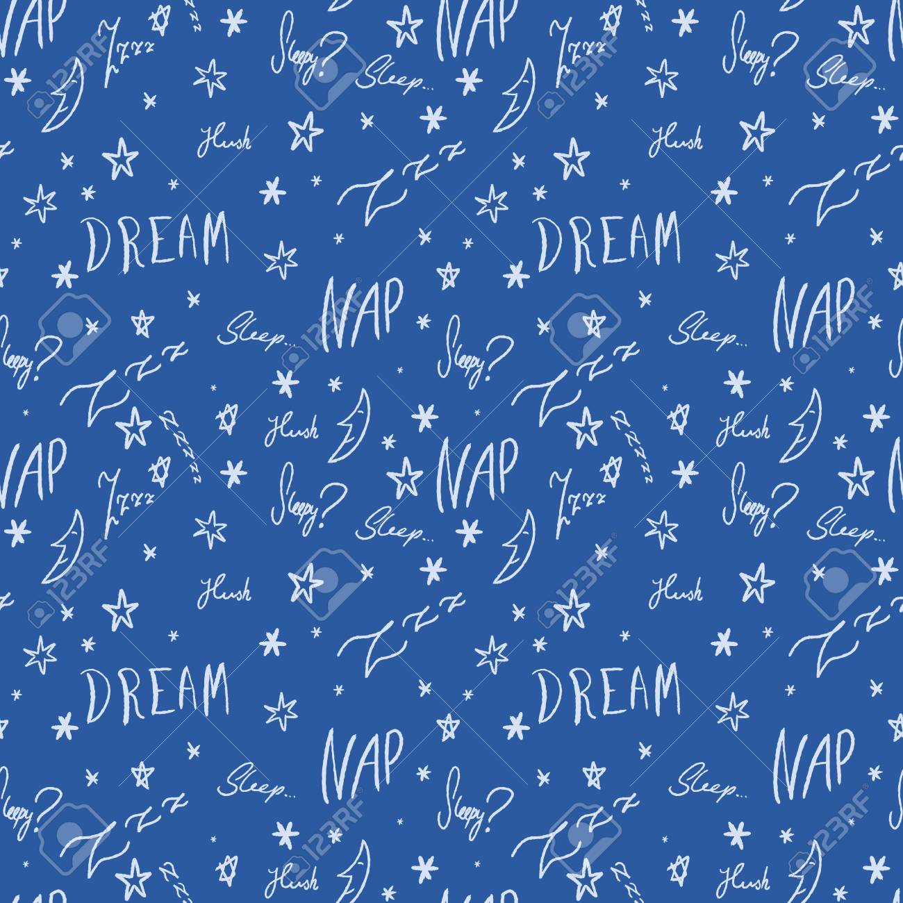 手書きの単語を使用した睡眠時間パターンのイラスト素材 ベクタ Image 92053135