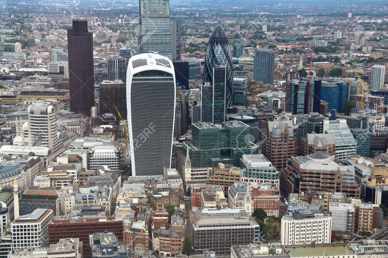 City Of London Skyline Capital City Of The Uk Stock Photo Picture And Royalty Free Image Image 96192916