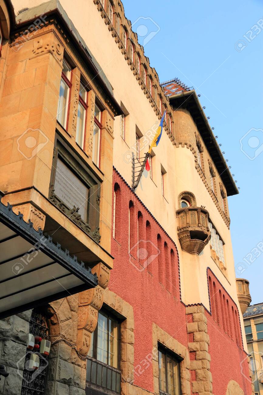 Targu Mures Town In Romania Palace Of Culture Palatul Culturii Stock Photo Picture And Royalty Free Image Image 123589656