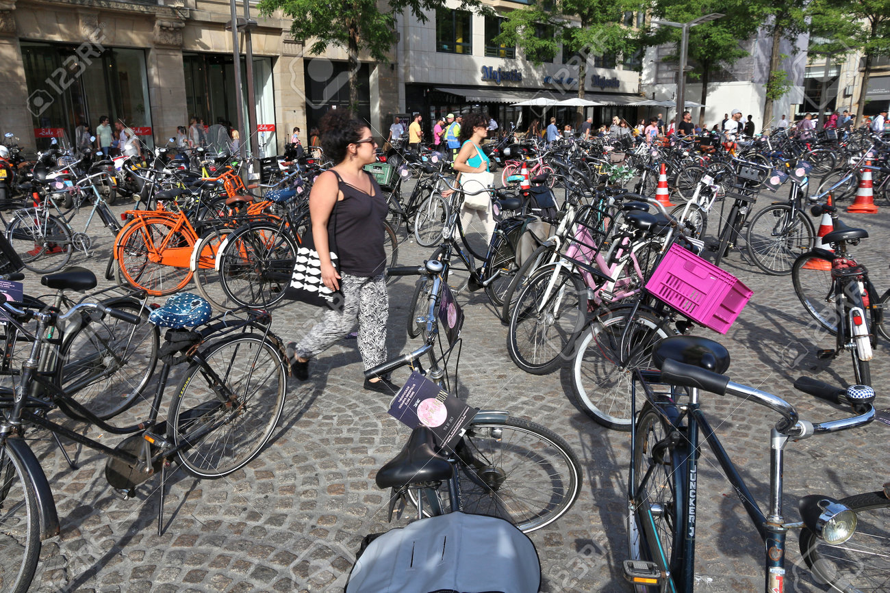 walk through bicycles