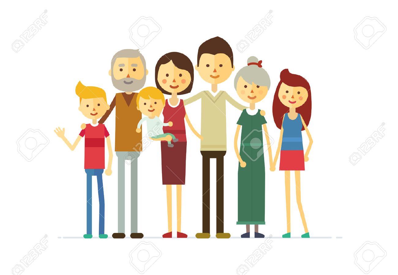 family portrait at the simple style. flat cartoon vector eps - 52853872 family portrait at the simple style. flat cartoon vector eps - 52853872