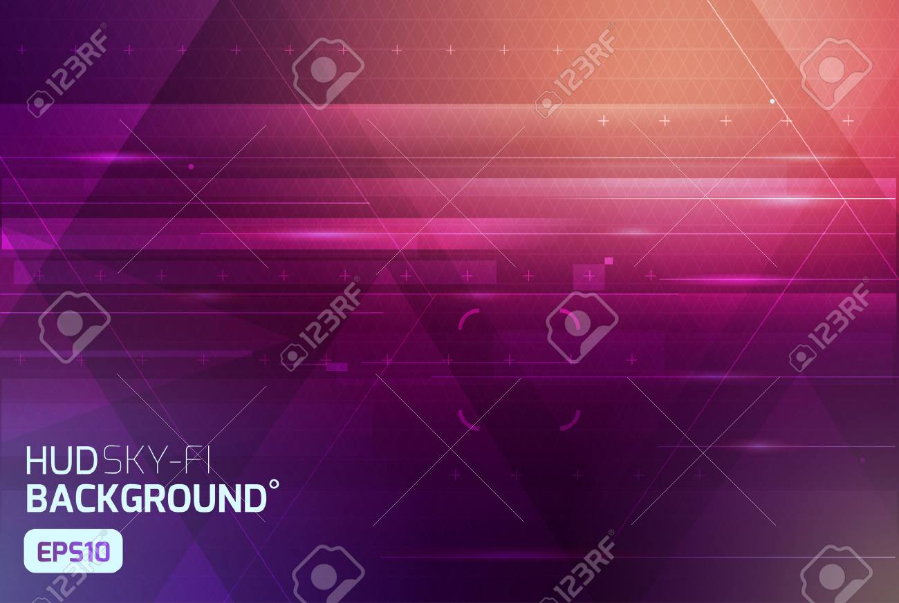 Cosmic HUD sci-fi interface abstract background. Science, disco, party. Print, video - 57623866 Cosmic HUD sci-fi interface abstract background. Science, disco, party. Print, video - 57623866