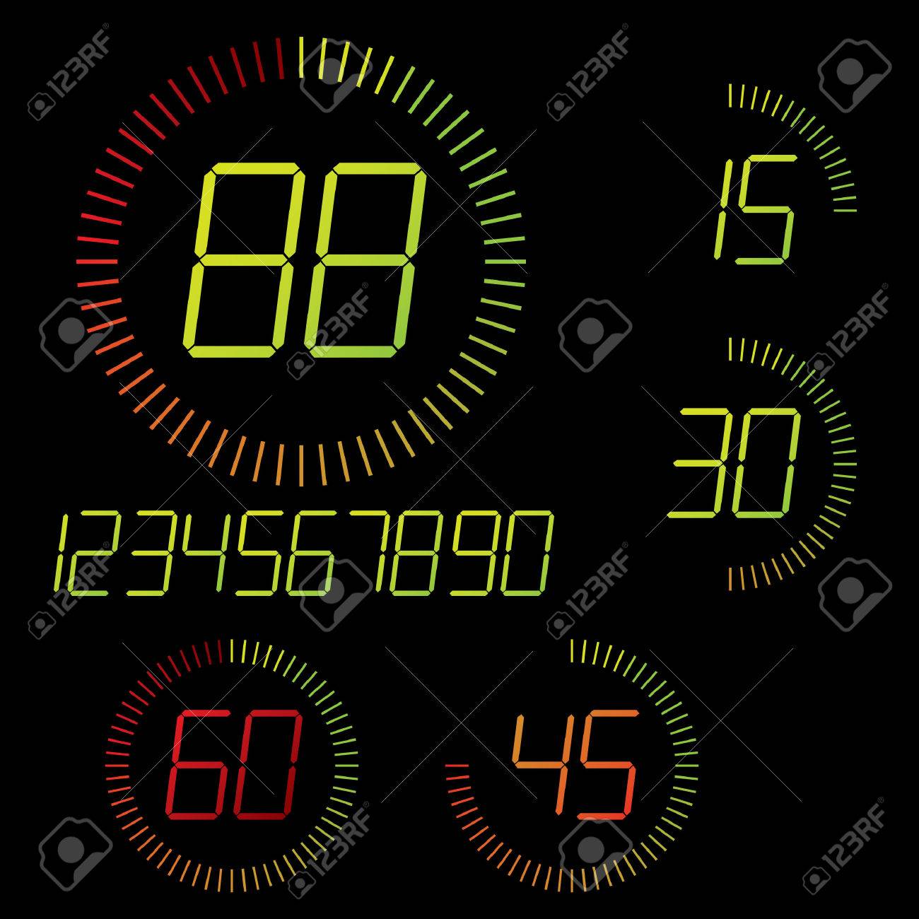 digital timer illustration easy editable 15 min interval timer set timer 15 minutes