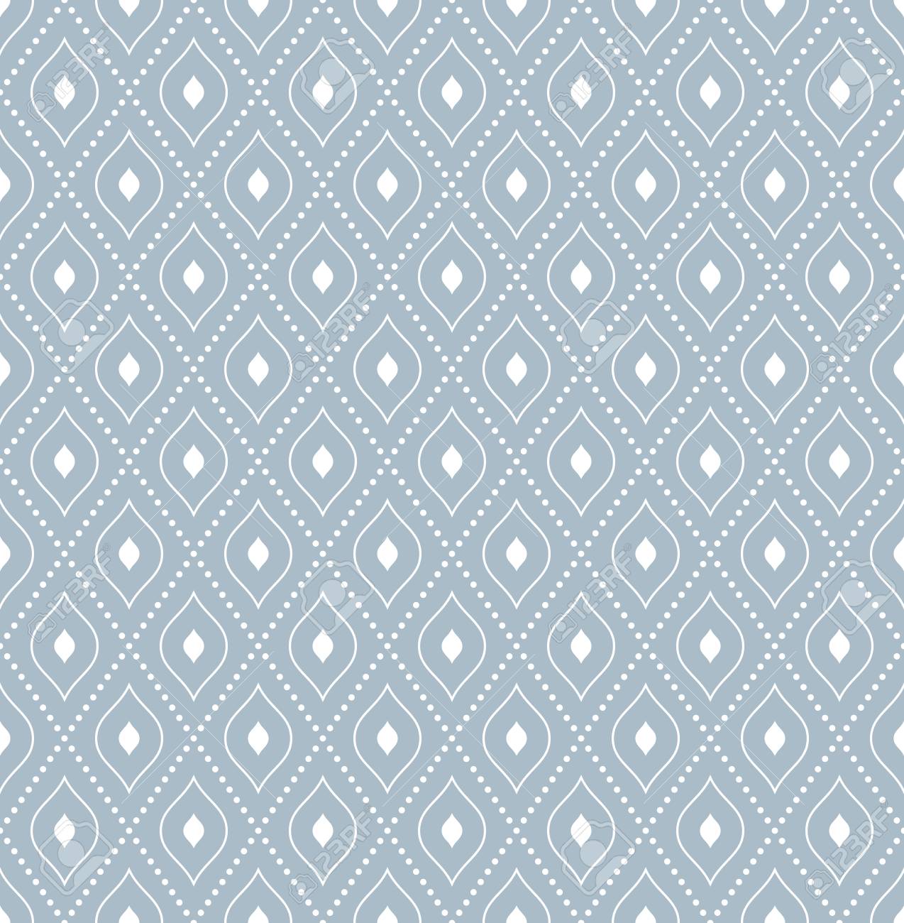 Bella Abstracta Geometrica Vector Textura Azul Con Elementos Doted