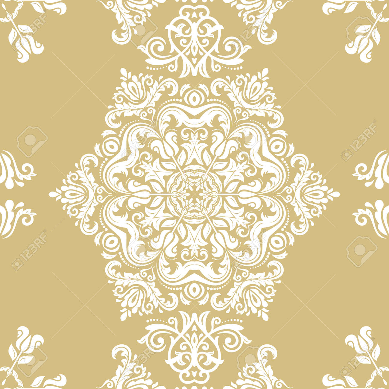 Orient classic pattern. Seamless abstract background with vintage elements. Orient golden and white background. Ornament for wallpaper and packaging - 167155948 Orient classic pattern. Seamless abstract background with vintage elements. Orient golden and white background. Ornament for wallpaper and packaging - 167155948