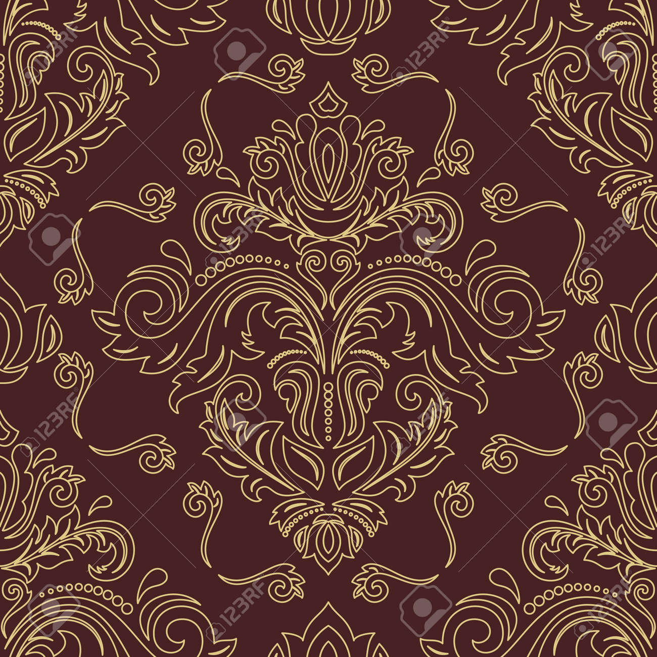 Orient classic pattern. Seamless abstract background with vintage elements. Orient brown and golden background. Ornament for wallpaper and packaging - 169559489 Orient classic pattern. Seamless abstract background with vintage elements. Orient brown and golden background. Ornament for wallpaper and packaging - 169559489