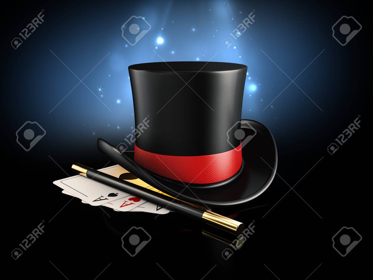 3d Rendering Of Magic Hat With Shine Magic Wand And Play Cards Stock Photo Picture And Royalty Free Image Image 3d Rendering Of Magic Hat With Shine Magic Wand And Play Cards Stock Photo Picture And Royalty Free Image Image