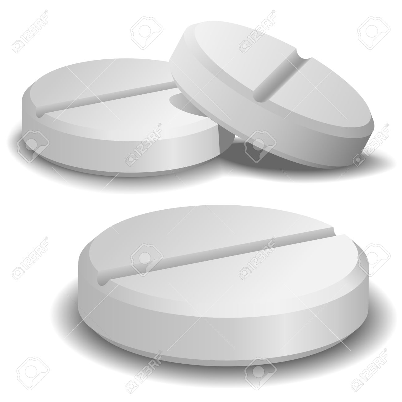 Three vector pills isolated on white background. - 5510816 Three vector pills isolated on white background. - 5510816