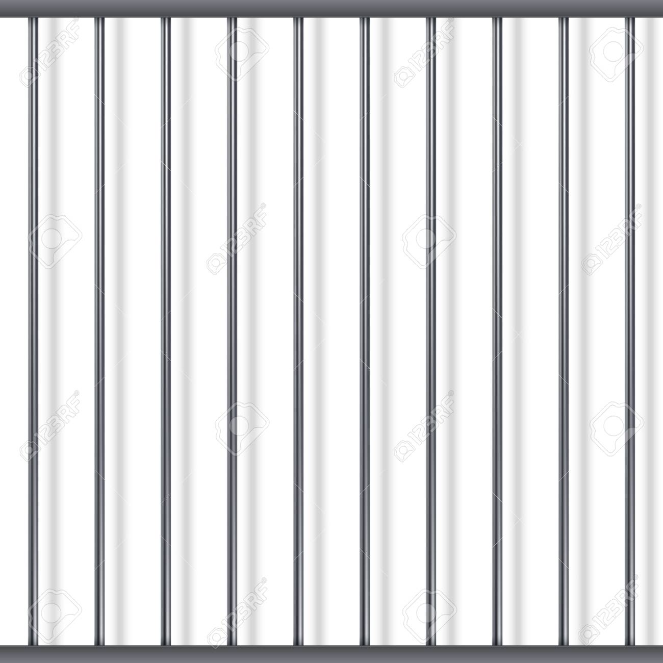 prison metal bars template with replaceable background vector bars template