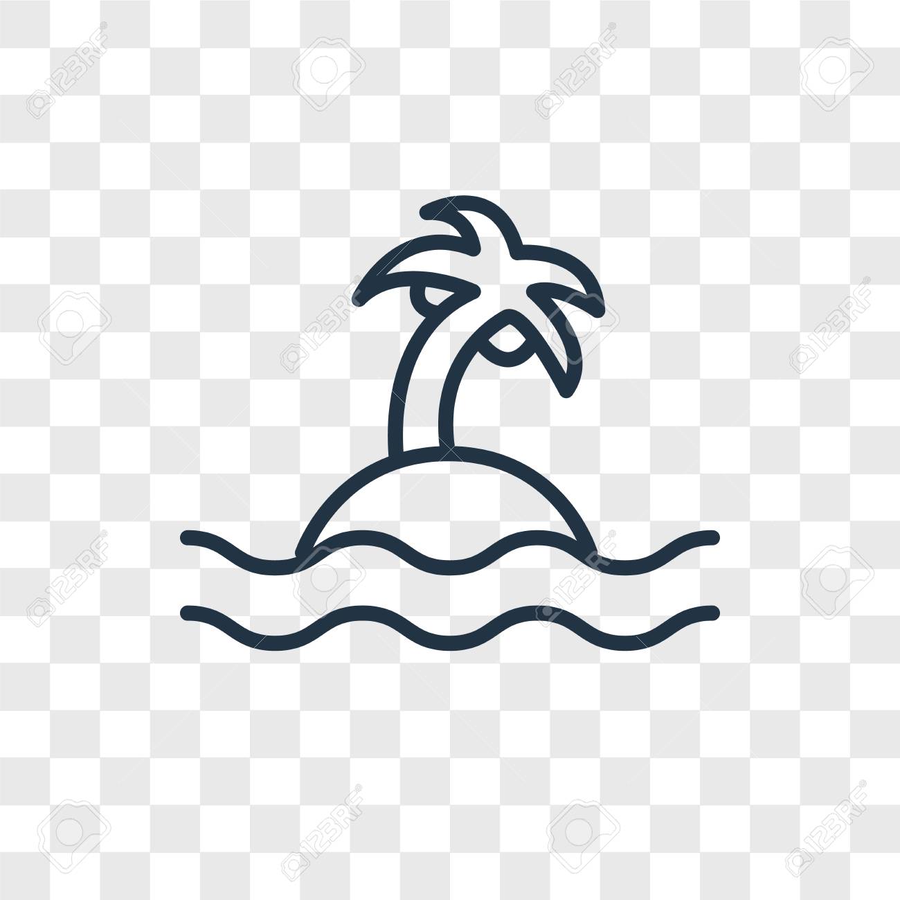 Island Vector Icon Isolated On Transparent Background, Island Logo Concept  Royalty Free SVG, Cliparts, Vectors, and Stock Illustration. Image  107693976., image size:1300x1300