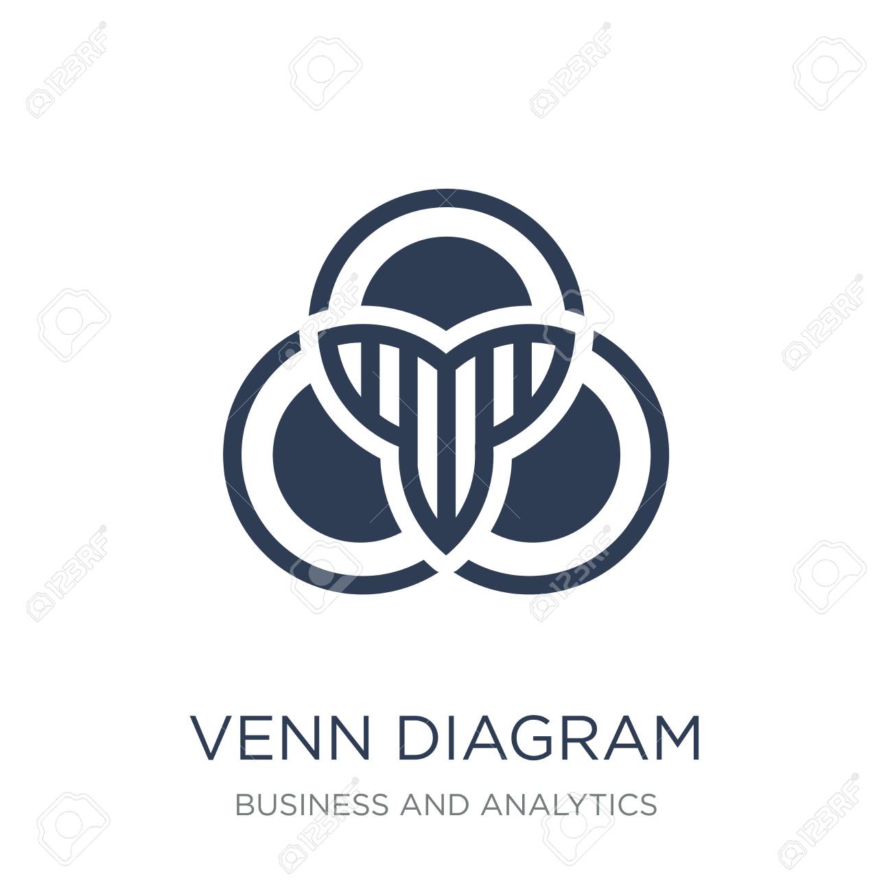 venn diagram icon trendy flat vector venn diagram icon on white venn diagram icon