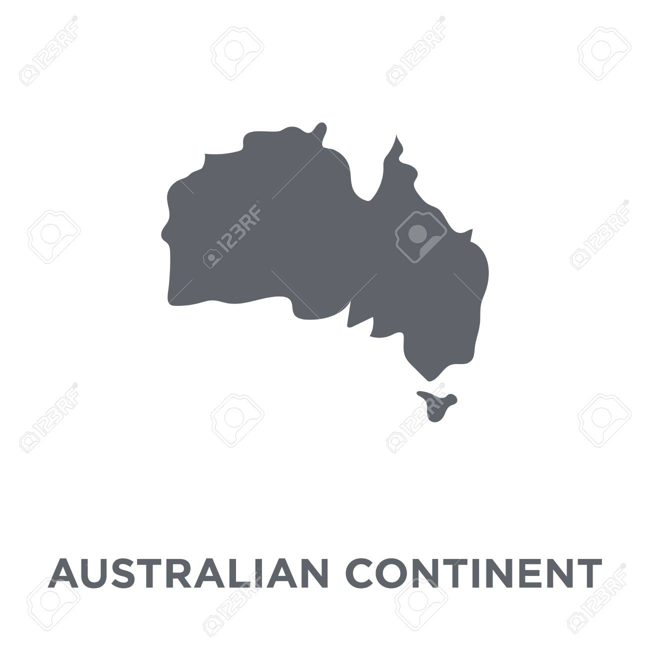 australian continent icon australian continent design concept australian continent