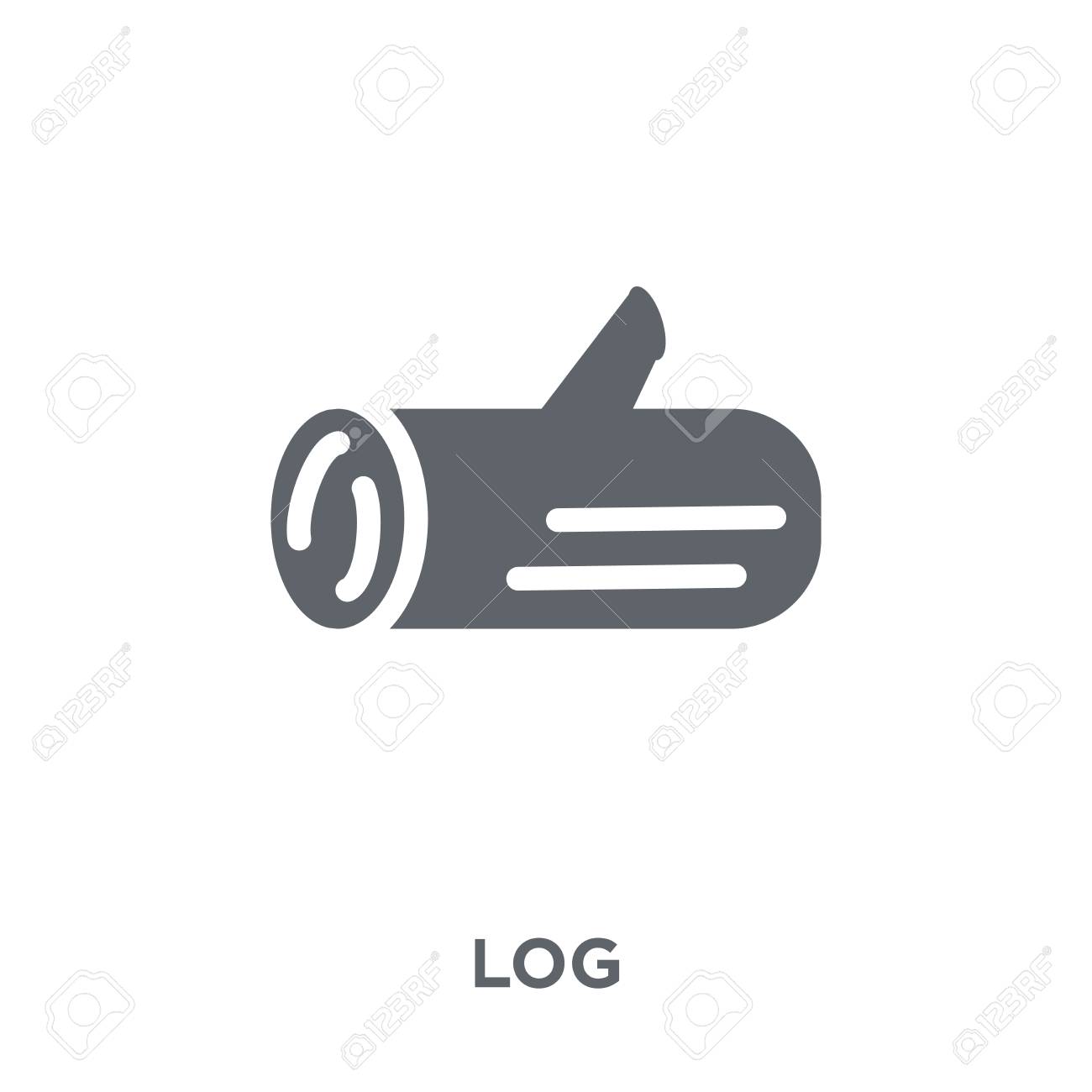 Log Icon Log Design Concept From Collection Simple Element Royalty Free Cliparts Vectors And Stock Illustration Image