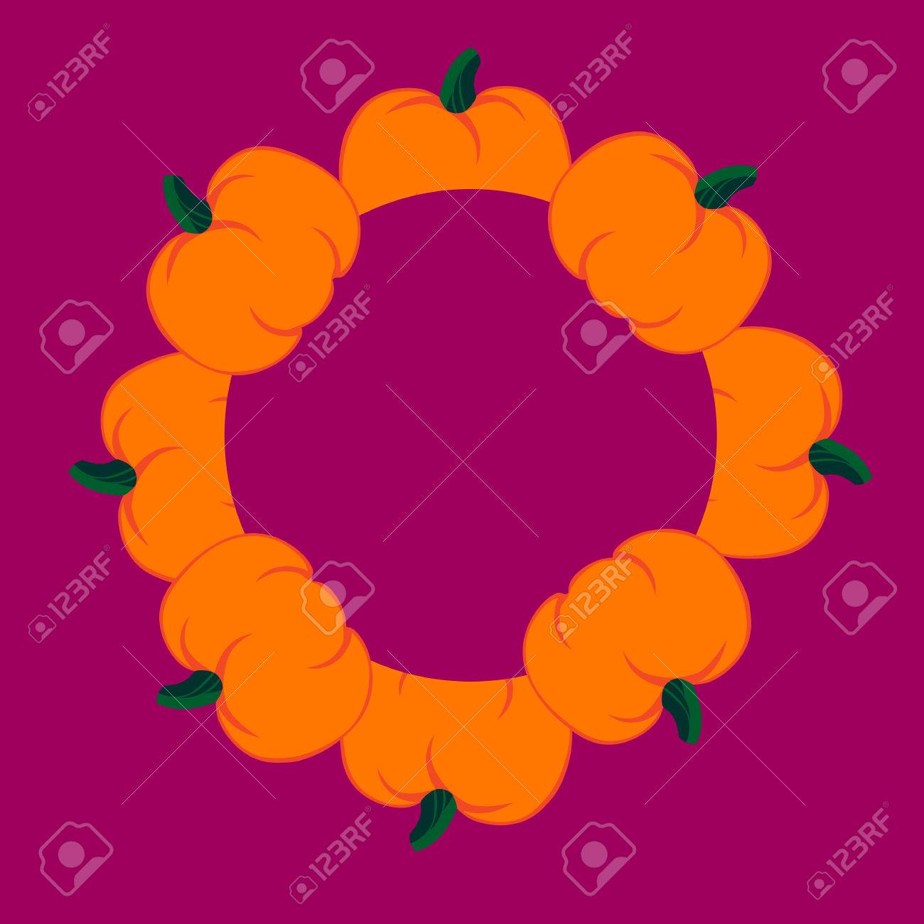 Beautiful Art Creative Colorful Halloween Holiday Wallpaper Vector Il Ration Of Many Orange Pumpkins In Round On Beautiful Art Creative Colorful Halloween Holiday Wallpaper Vector Il Ration Of Many Orange Pumpkins In Round On