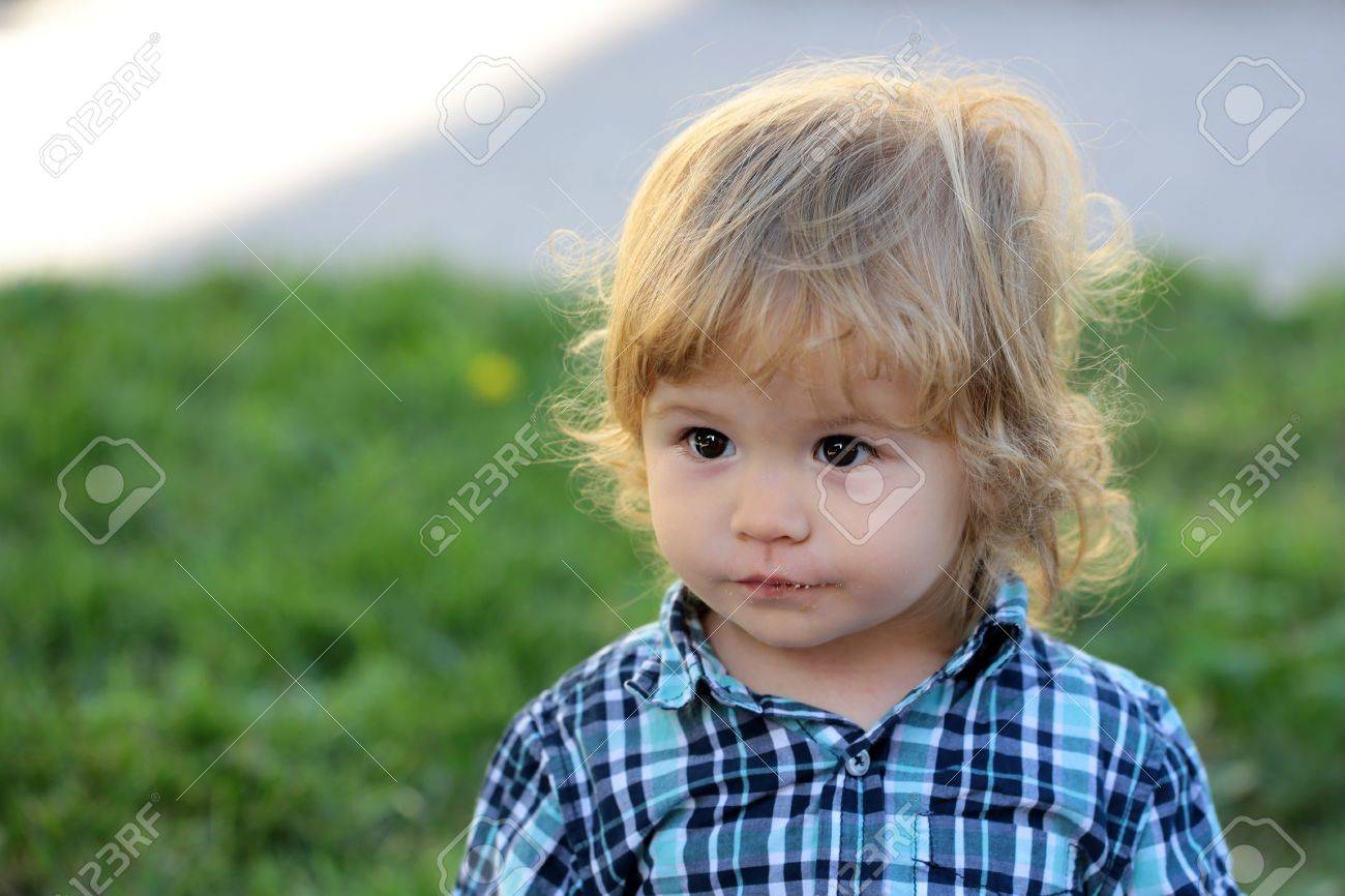 Small Cute Smart Part - 20: Portrait Of Cute Adorable Small Smart Serious Boy Child With Blonde Hair In Stylish Blue Checkered Small Cute Smart Part - 20: Portrait Of Cute Adorable Small Smart Serious Boy Child With Blonde Hair In Stylish Blue Checkered