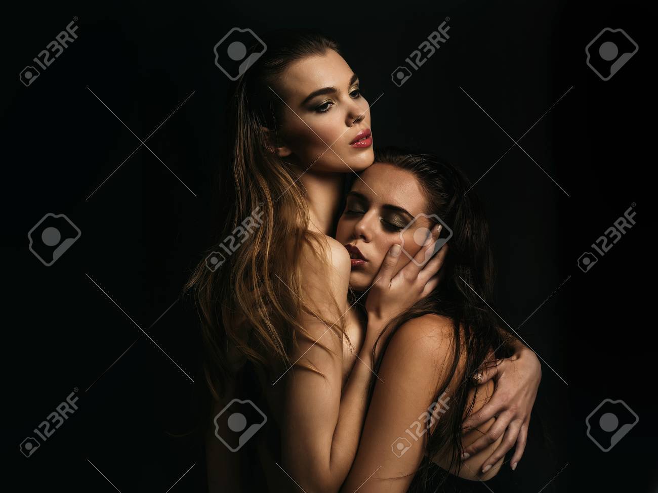 Lesbian And Homosexual, Romance And Love, Seduction And Sex, Beauty And Fashion, Salon And Spa Stock Photo, Picture and Royalty Free Image pic