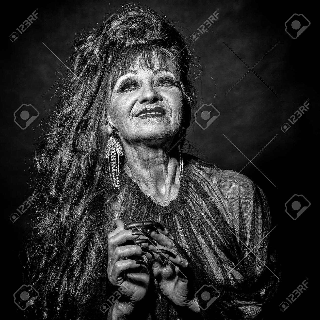 1 Vintage Creepy Halloween Witch Hand