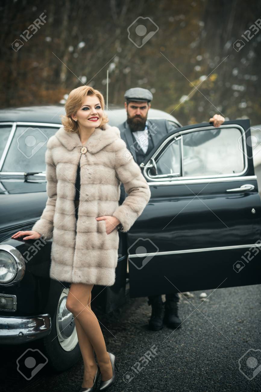 Fur coat and young escort | Hot photos) Fur coat and young escort