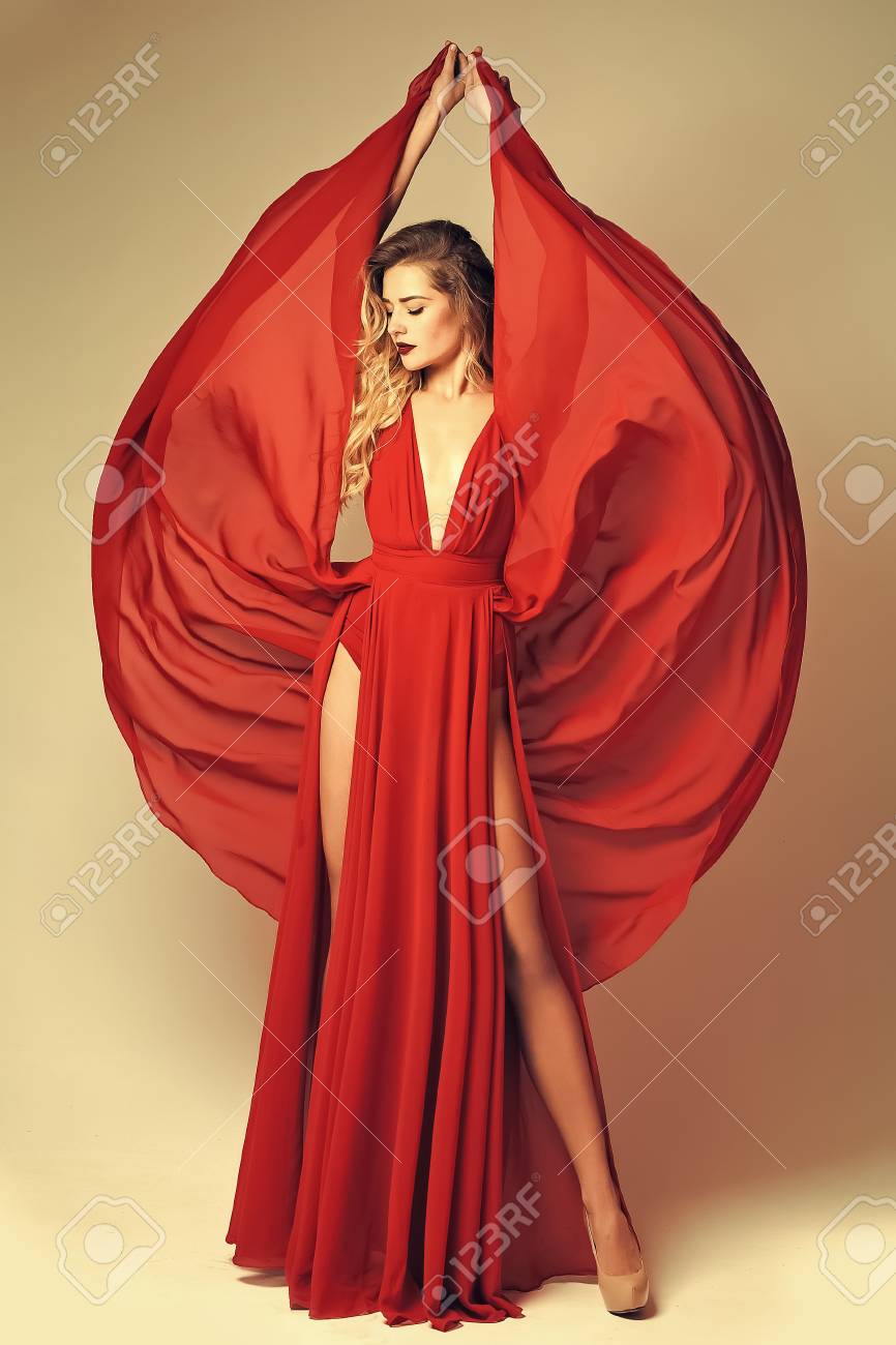red tango dress