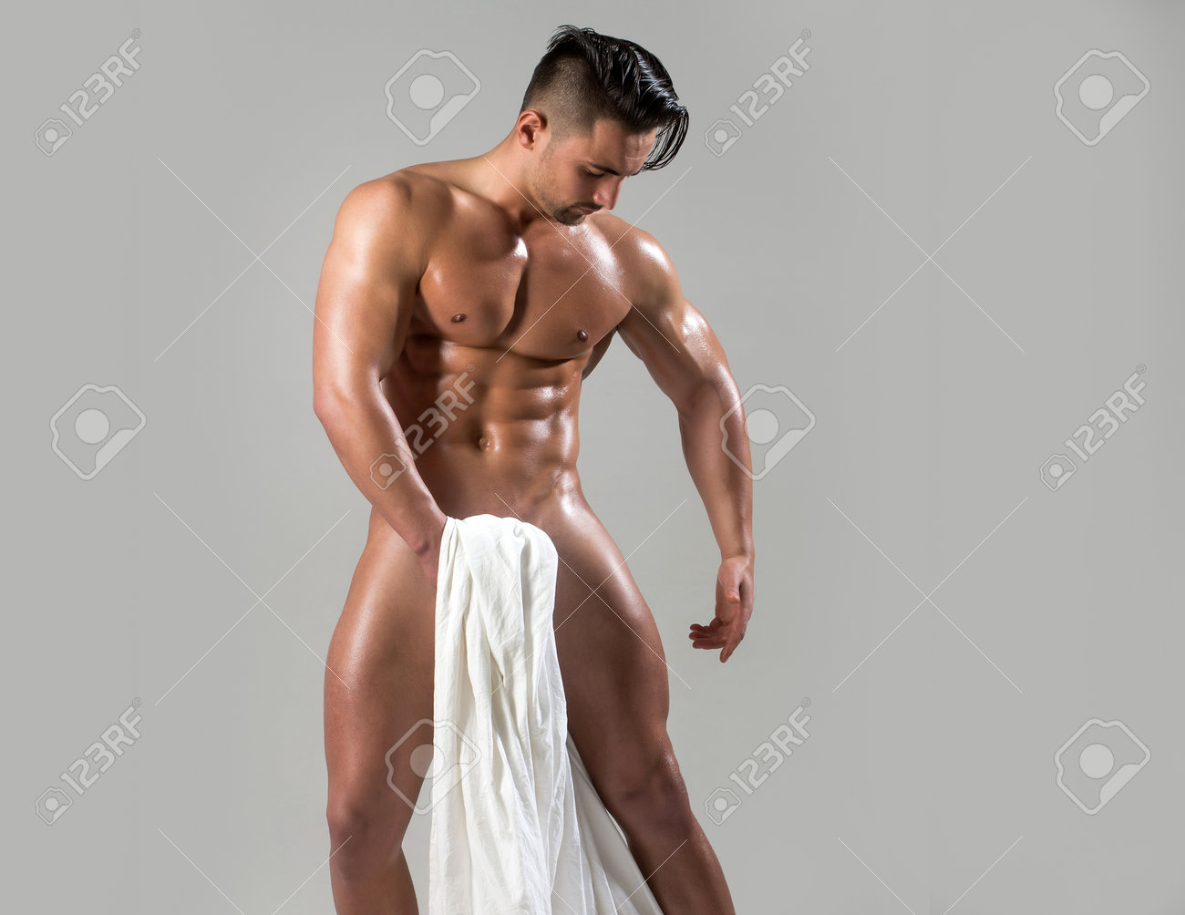 Sexy Man. Nude Man Or Gay With Muscle Torso, Naked Male Body. Stock Photo,  Picture and Royalty Free Image. Image 167287711.
