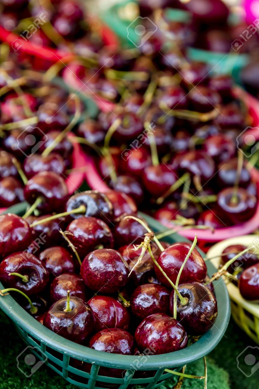 display of red bing
