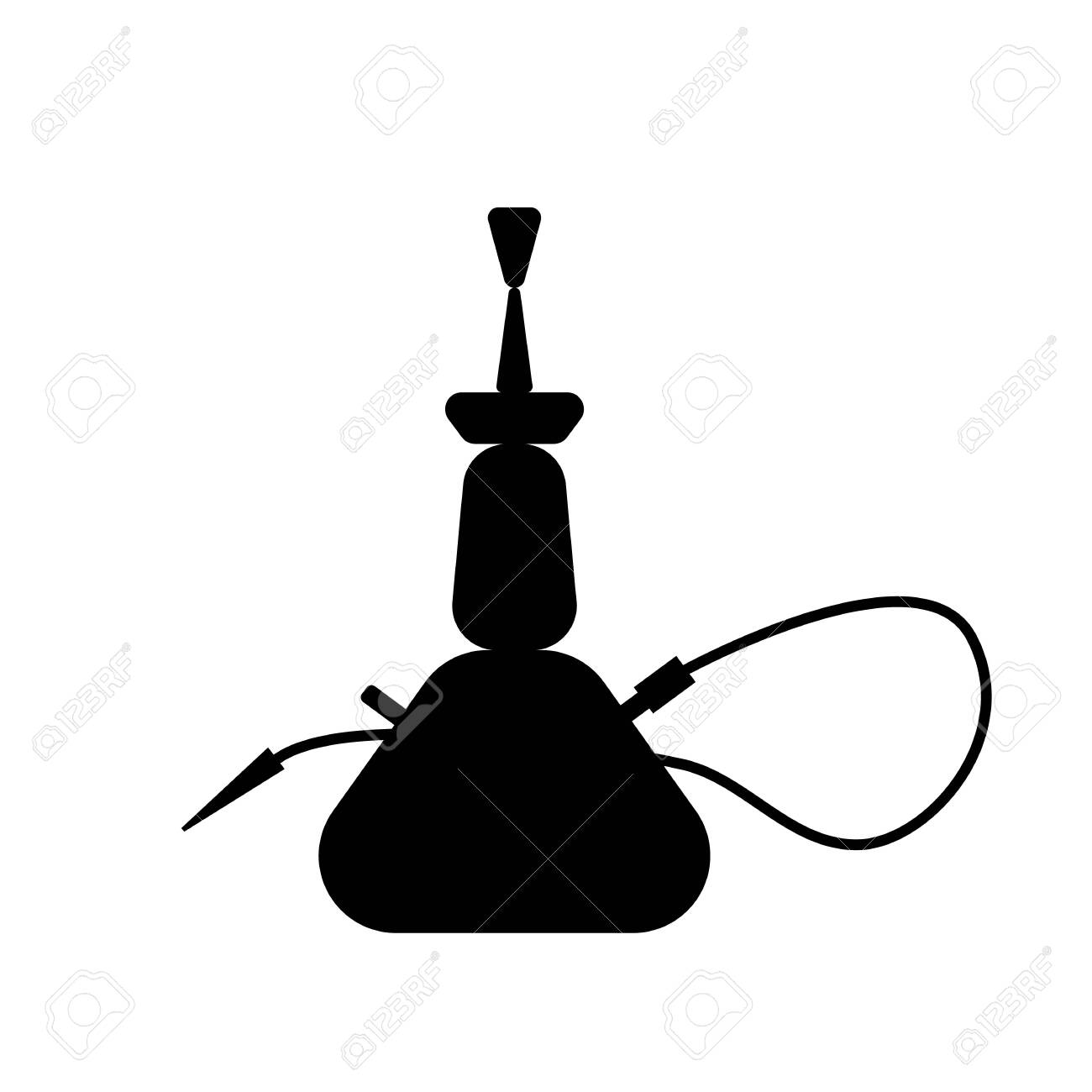 Hookah Silhouette Icon Vector Isolated Hookah Club Shisha Bar Hookah Lounge Hookah Pipes Turkish Lifestyle Concept Vector Flat Design Royalty Free Svg Cliparts Vectors And Stock Illustration Image