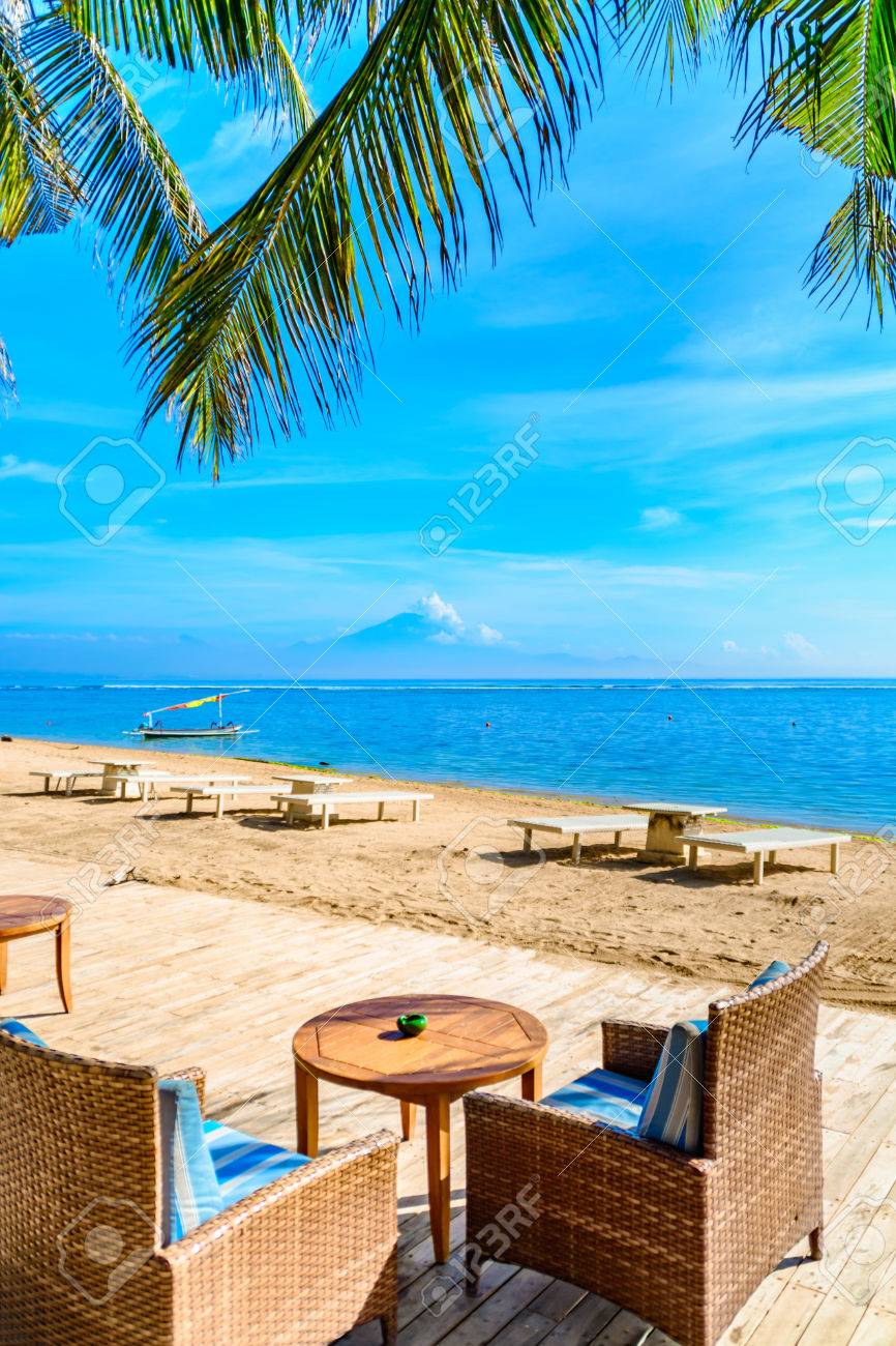 Eine Schone Outdoor Einstellung Am Strand In Bali Indonesien Was Fur Ein Schoner Lizenzfreie Fotos Bilder Und Stock Fotografie Image