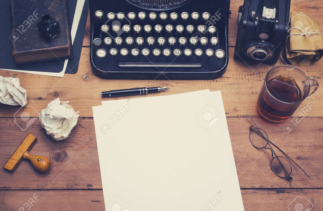 retro office desk mockup or hero header - 50874387 retro office desk mockup or hero header - 50874387