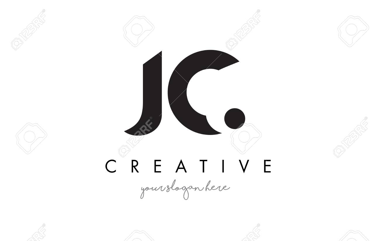 Jc Letter Logo Design Con Tipografia Moderna Creativa De Moda Y Colores Negros Ilustraciones Vectoriales Clip Art Vectorizado Libre De Derechos Image