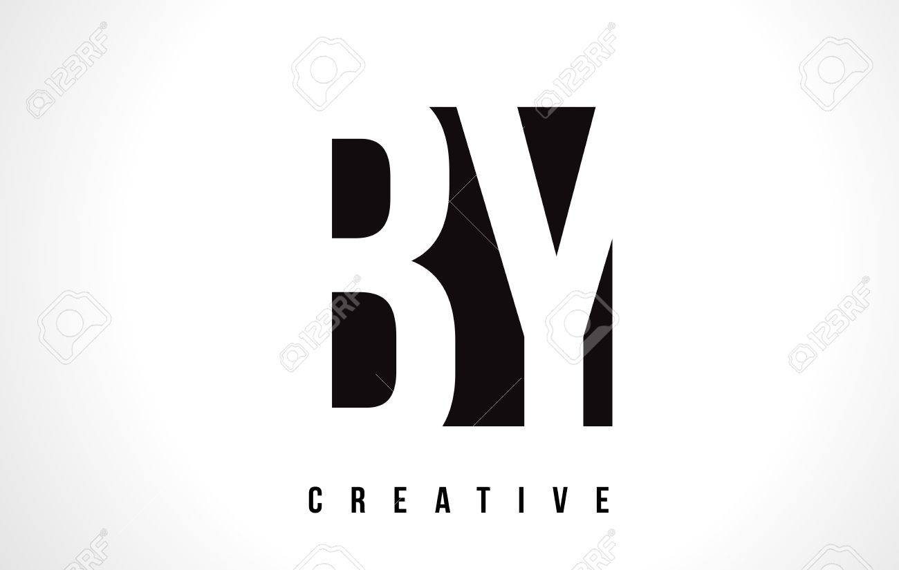 Durch Weissen Buchstaben Logo Design Mit Schwarzem Quadrat Vektor Illustration Vorlage Lizenzfrei Nutzbare Vektorgrafiken Clip Arts Illustrationen Image
