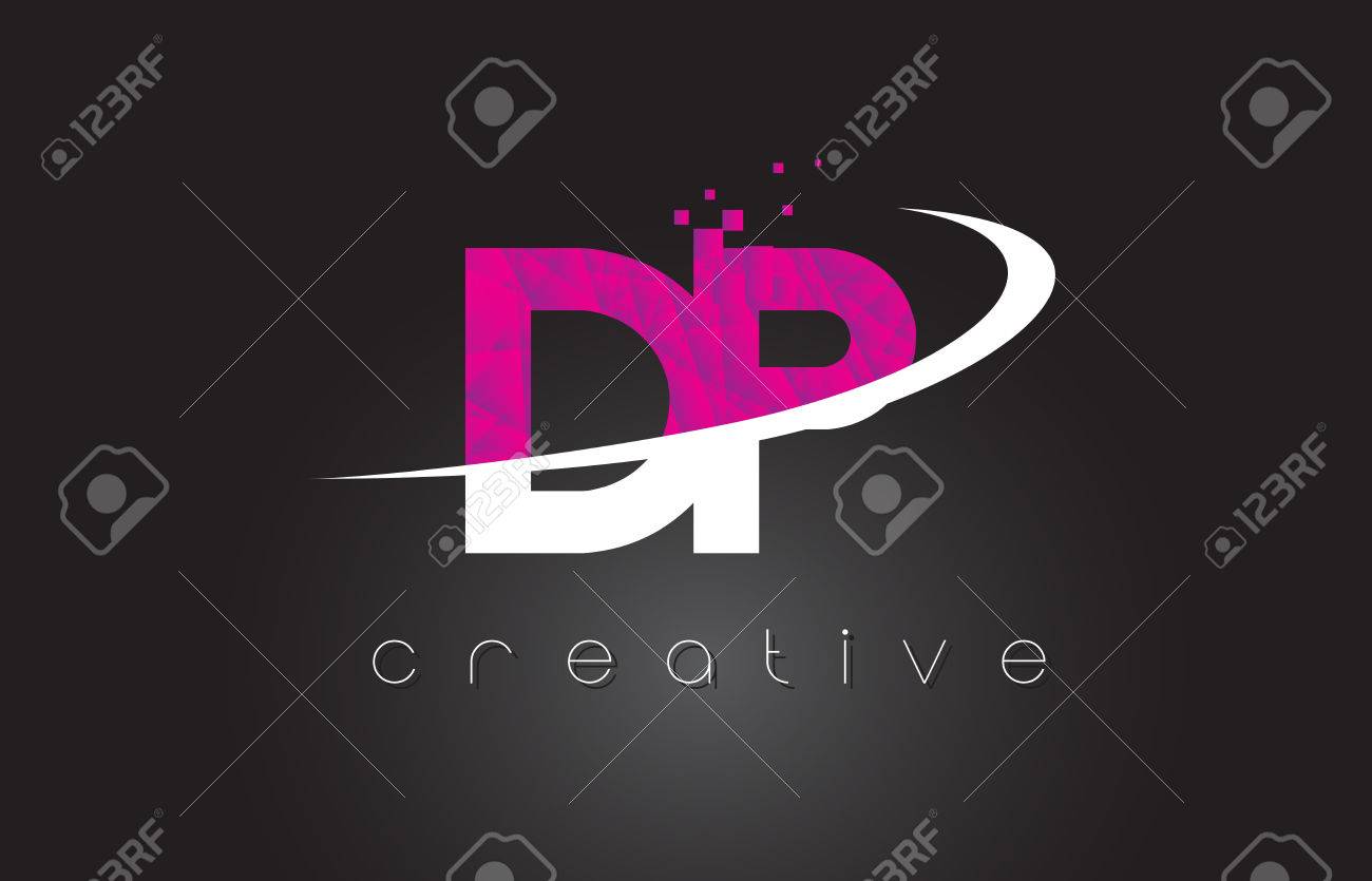 Dp D P Creative Letters Design White Pink Letter Vector Illustration Royalty Free Cliparts Vectors And Stock Illustration Image 80267386