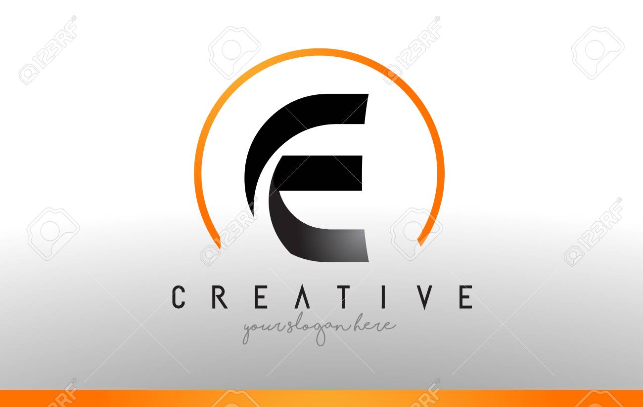 Diseño De Logotipo De La Letra Con El Color Naranja De La Naranja Icono Logotipo De La Caligrafía Moderna Icono De La Fuente 3d