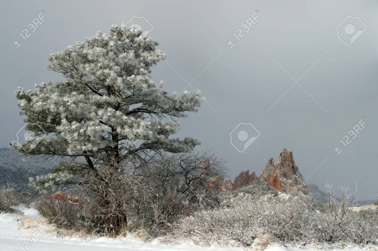 Garden Of The Gods Winter Stock Photo Picture And Royalty Free Image Image 4952797