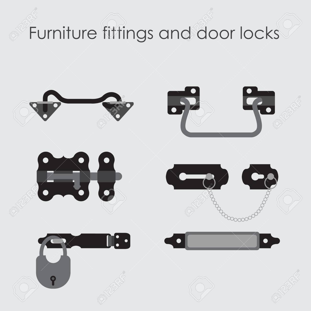 Mobelbeschlage Hardware Lizenzfrei Nutzbare Vektorgrafiken Clip Arts Illustrationen Image 69623026