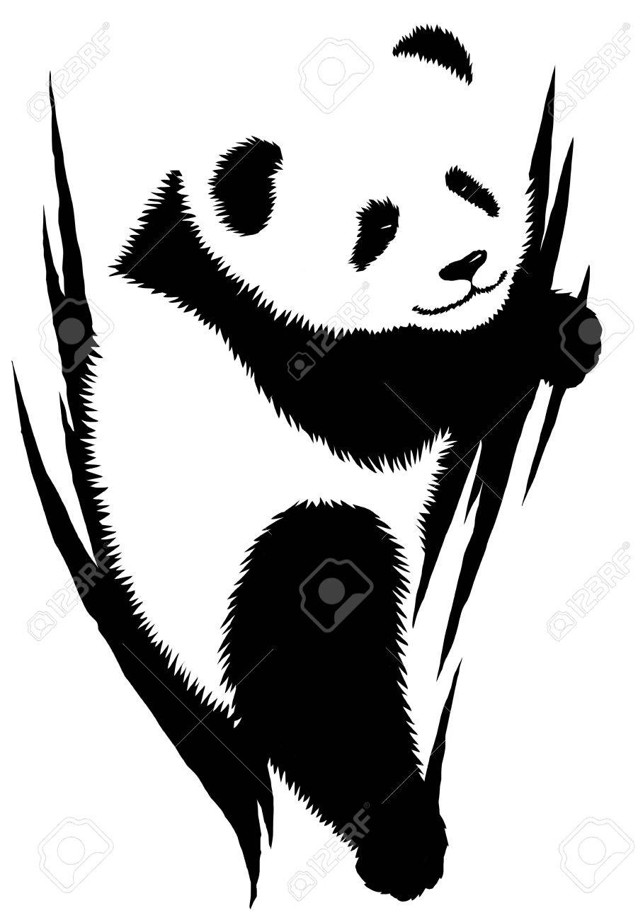Black And White Linear Paint Draw Panda Illustration Stock Photo Picture And Royalty Free Image Image Black And White Linear Paint Draw Panda Illustration Stock Photo Picture And Royalty Free Image Image