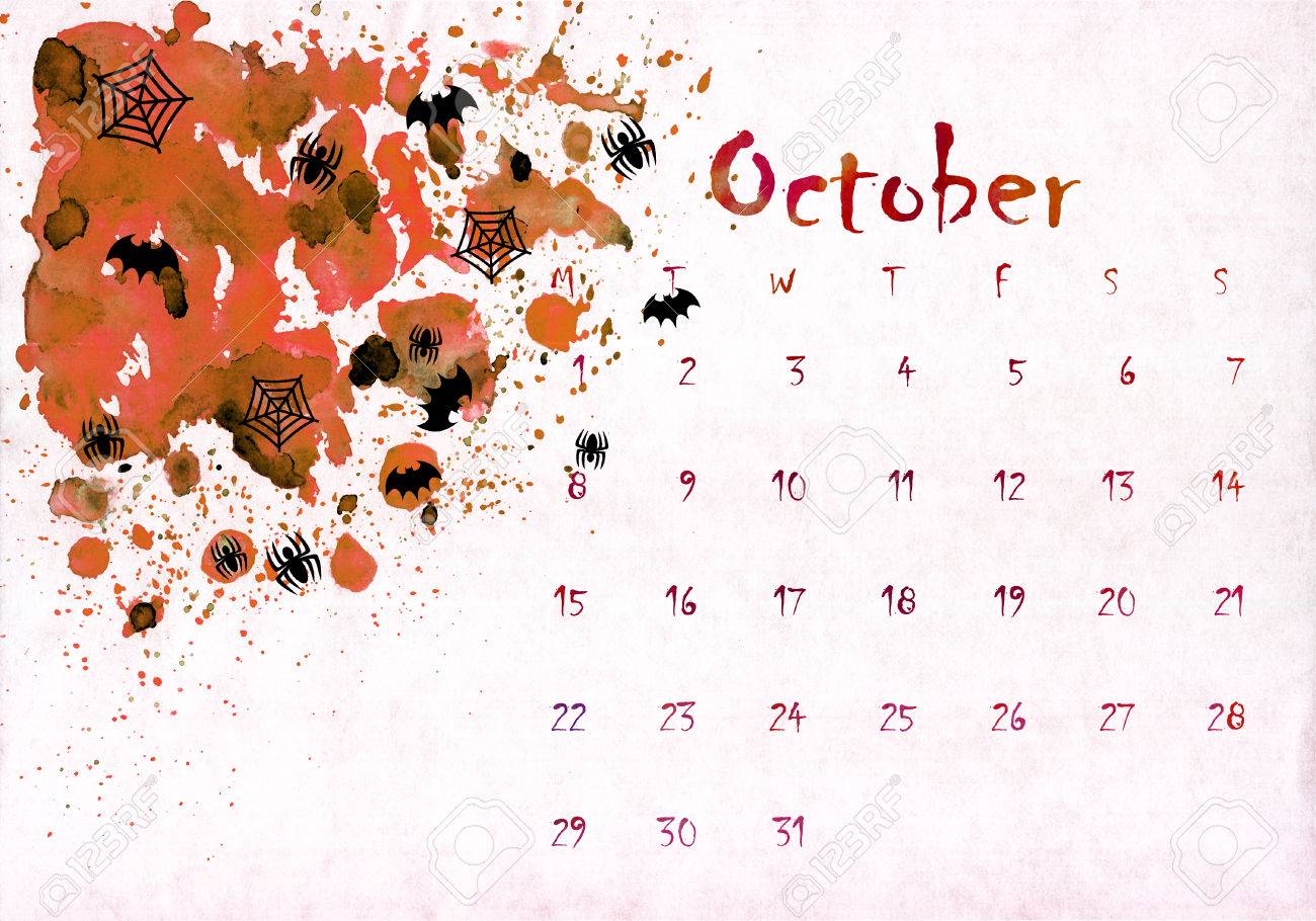 colorful printable calendar 2018 design with hand written months