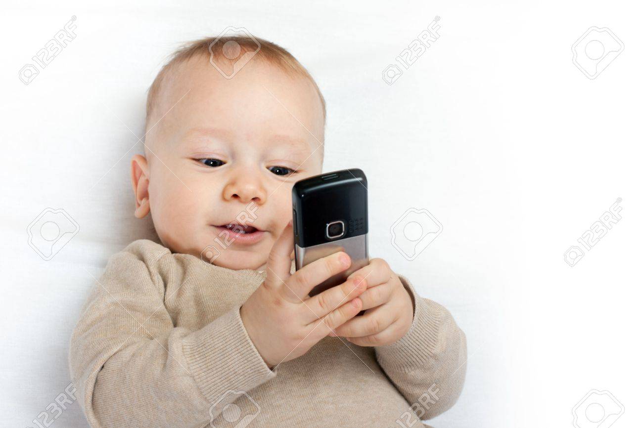 baby with mobile