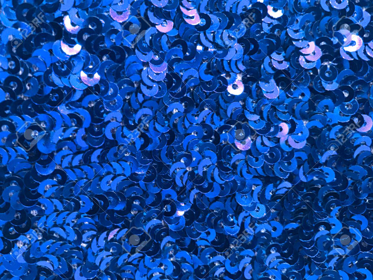 blue sequin