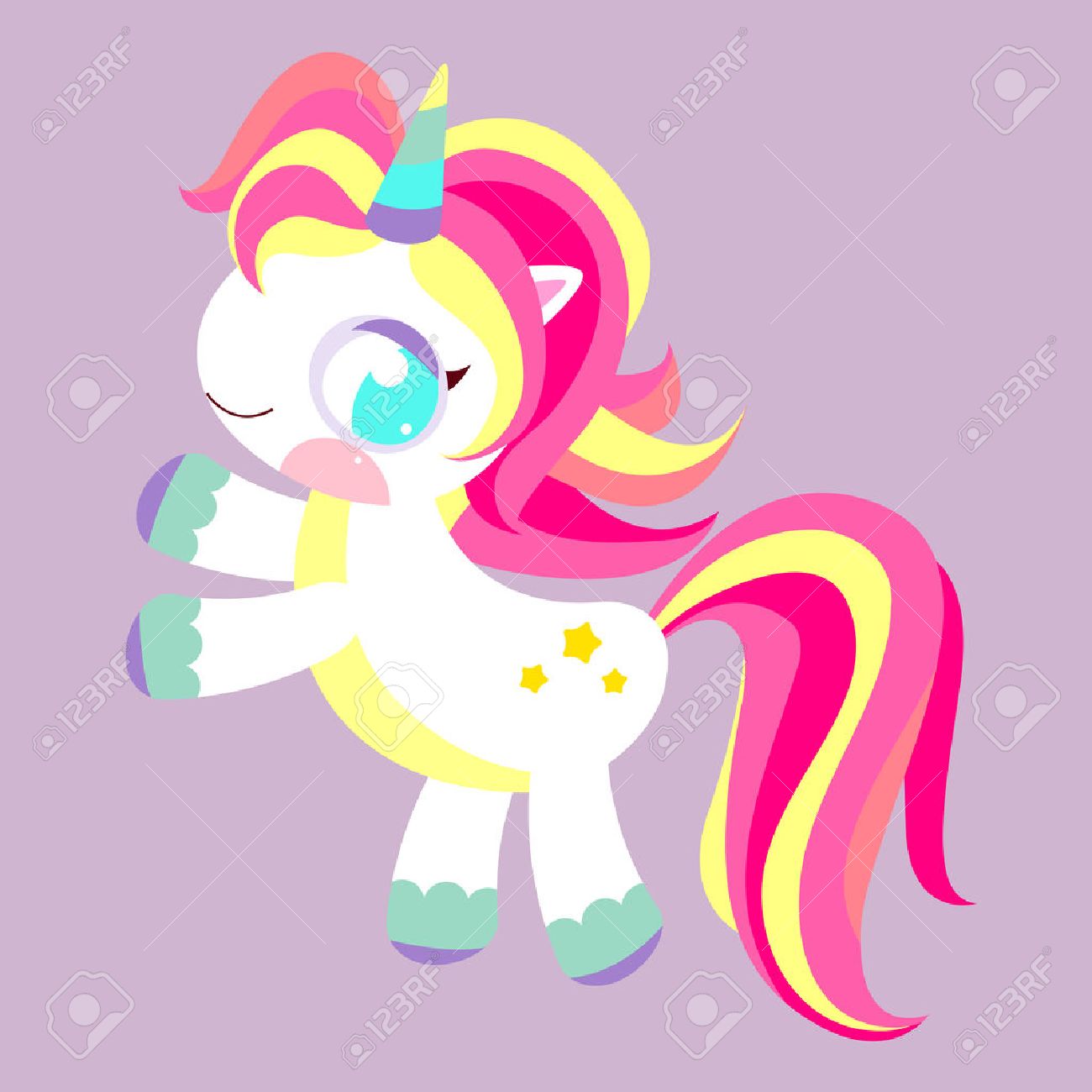 Pony Unicornio Arco Iris Del Unicornio Magico Juguete Del