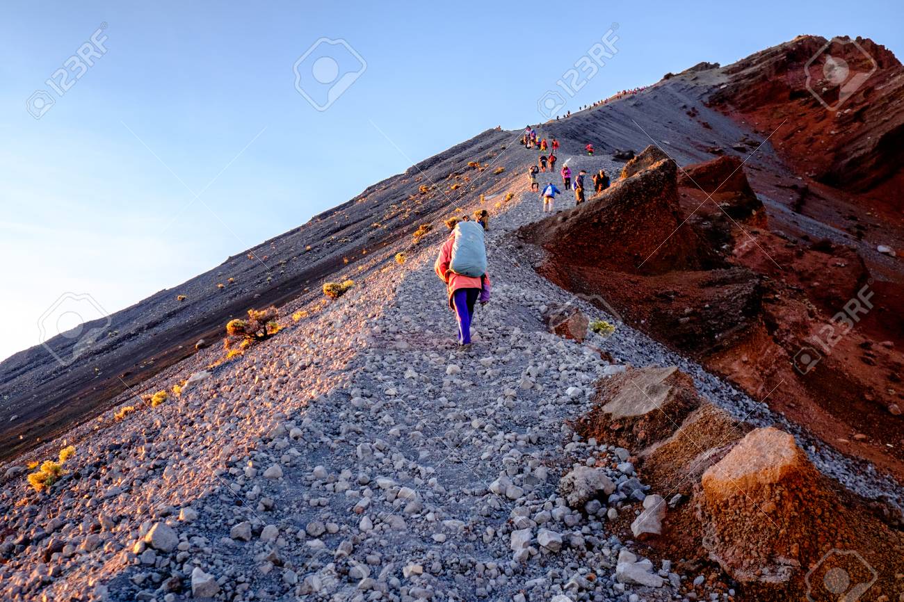 volcano trekking