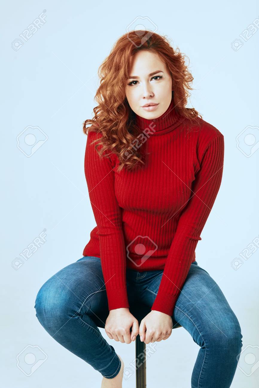 redhead sweater