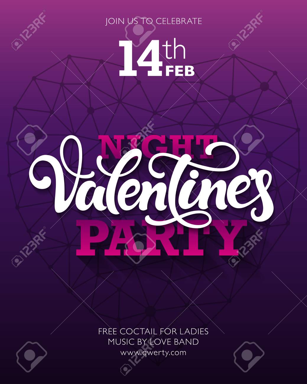 バレンタイン パーティーのチラシや招待状を設計します バレンタイン背景アート心を幾何学的なライン ベクトル テンプレート のイラスト素材 ベクタ Image バレンタイン パーティーのチラシや招待状を設計します バレンタイン背景アート心を幾何学的なライン ベクトル テンプレート のイラスト素材 ベクタ Image